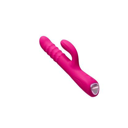 Vibrator rabbit LOVENSE Velvo, stimulare duală, cu bile rotative, control prin aplicație, până la 7000 vibrații / minut, roz