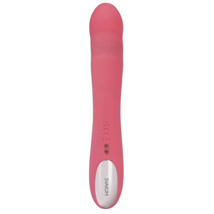 Vibrator rabbit SVAKOM AVERY, pentru clitoris și punctul G, 5 funcții de penetrare automată, 5 funcții de vibrație, roz