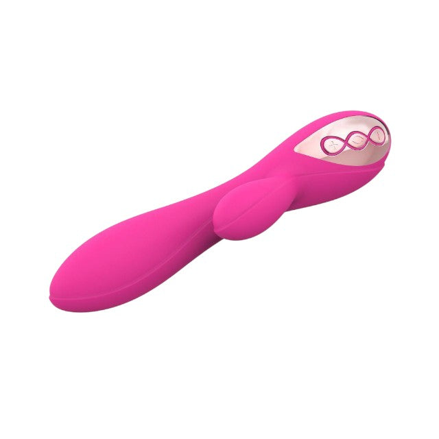 Vibrator rabbit TOYZ4LOVERS Elegance Restless Boy, pentru clitoris și punctul G, cu vibrații multiple, 18.5 cm, roz