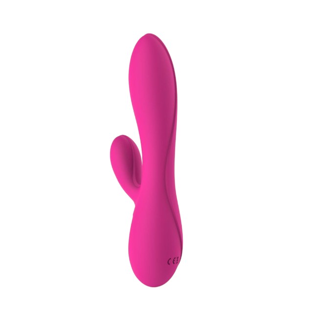 Vibrator rabbit TOYZ4LOVERS Elegance Restless Boy, pentru clitoris și punctul G, cu vibrații multiple, 18.5 cm, roz