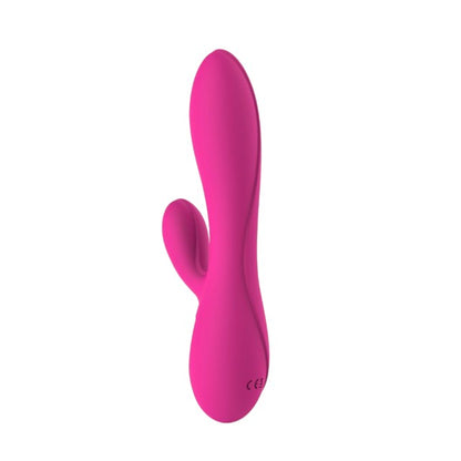 Vibrator rabbit TOYZ4LOVERS Elegance Restless Boy, pentru clitoris și punctul G, cu vibrații multiple, 18.5 cm, roz