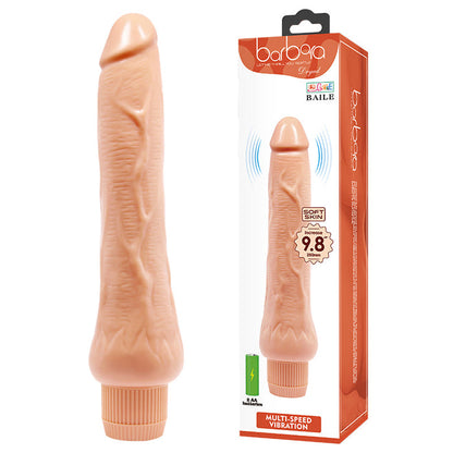 Vibrator realist BAILE Barbara Dryad, funcții multiple de vibrație, lungime 25 cm, culoarea pielii