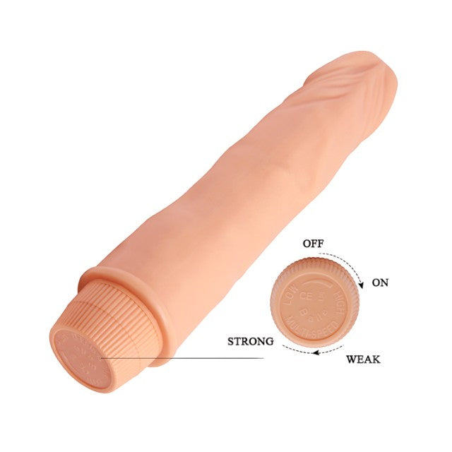 Vibrator realist BAILE Barbara Dwarf, funcții multiple de vibrație, lungime 21.5 cm, culoarea pielii