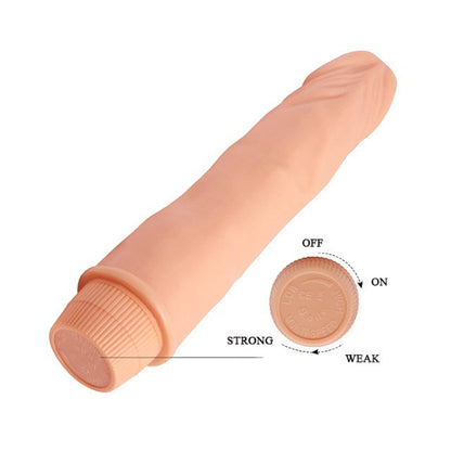 Vibrator realist BAILE Barbara Dwarf, funcții multiple de vibrație, lungime 21.5 cm, culoarea pielii