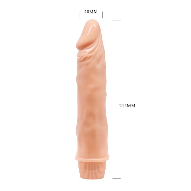 Vibrator realist BAILE Barbara Dwarf, funcții multiple de vibrație, lungime 21.5 cm, culoarea pielii