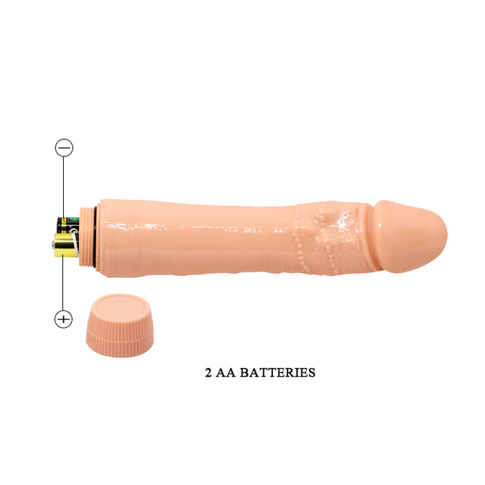 Vibrator realist BAILE Barbara Dybbuk, funcții multiple de vibrație, lungime 24 cm, culoarea pielii