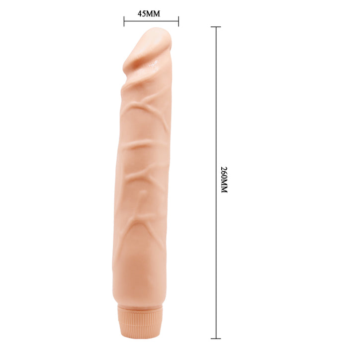 Vibrator realist BAILE Barbara Jack, funcții multiple de vibrație, lungime 25.5 cm, culoarea pielii
