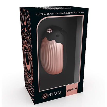 Vibrator stimulator RITHUAL SHUSHU, 10 funcții de vibrații, Negru