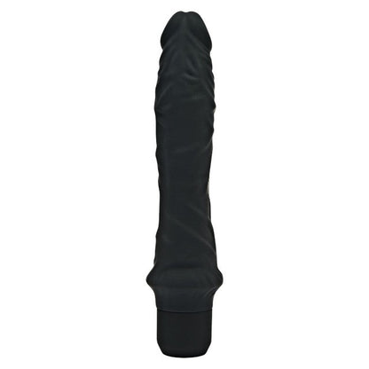 Vibrator TOYJOY Get Real - Classic Large Vibrator, din silicon, 7 funcții de vibrație, rezistent la apă, 24.9 cm, negru