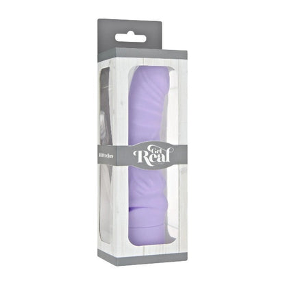 Vibrator TOYJOY Get Real - Mini Classic G-Spot Vibrator, din silicon, 7 funcții de vibrație, rezistent la apă, 18.2 cm, mov