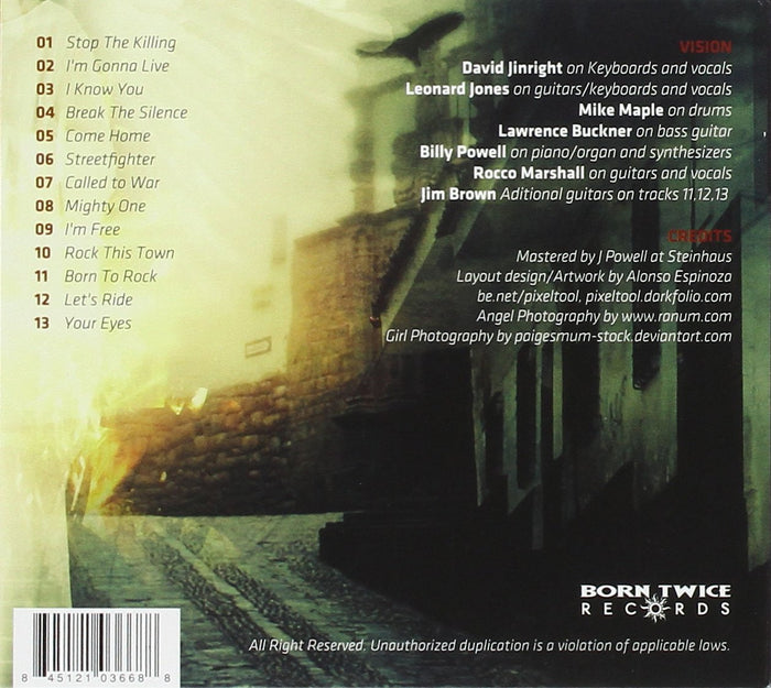 VISION - STREETFIGHTER (*NEW-CD, 2011, Born Twice) post-Lynyrd Skynyrd