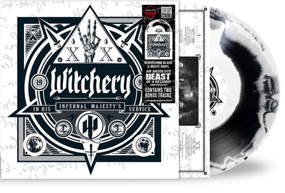 WITCHERY - IN HIS INFERNAL MAJESTY'S SERVICE (*NEW-Black & White Swirl, 2024, Brutal Planet) elite Thrash/Black Metal!