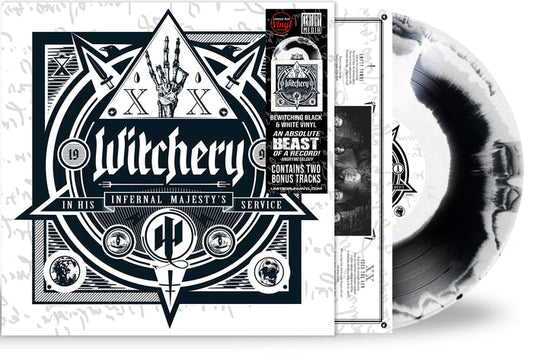 WITCHERY - IN HIS INFERNAL MAJESTY'S SERVICE (*NEW-Black & White Swirl, 2024, Brutal Planet) elite Thrash/Black Metal!