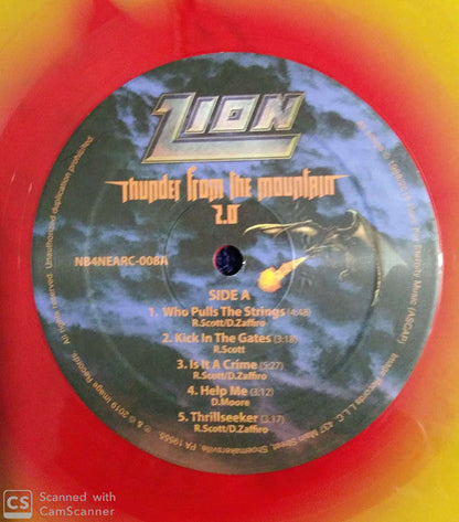 ZION - THUNDER FROM THE MOUNTAIN 2.0 (2019, GATEFOLD - COLOR SWIRL VINYL) *Last Copies!