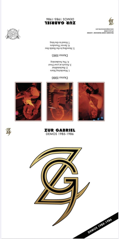 Zur Gabriel - Demos 1985-1986 (CD, Spain Import 2026) RARE Demos w Jamie from The Brave!
